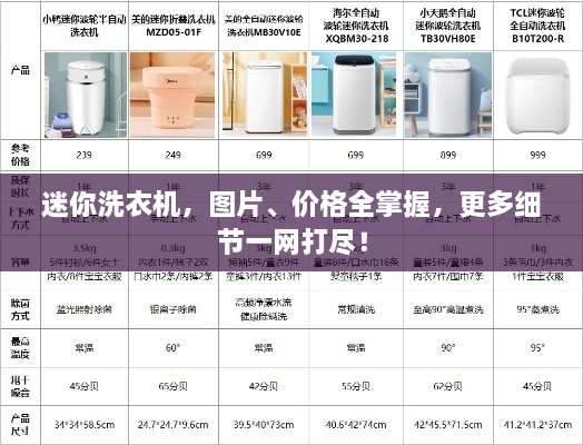 迷你洗衣機(jī)，圖片、價(jià)格全掌握，更多細(xì)節(jié)一網(wǎng)打盡！