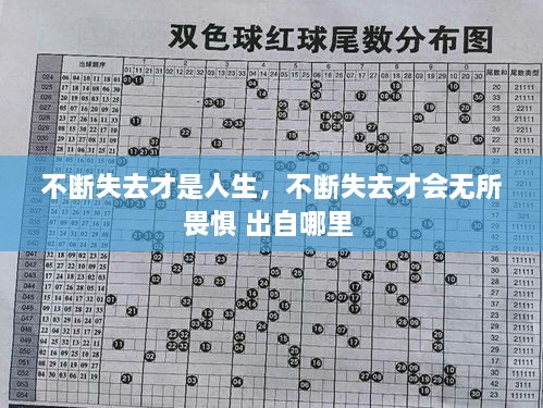 不斷失去才是人生，不斷失去才會無所畏懼 出自哪里 