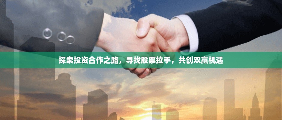 探索投資合作之路，尋找股票拉手，共創(chuàng)雙贏機(jī)遇
