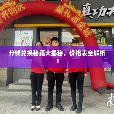 分錢兌換秘籍大揭秘，價(jià)格表全解析！