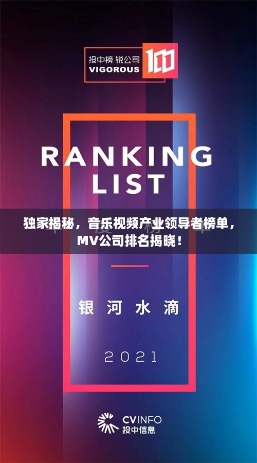 獨家揭秘，音樂視頻產(chǎn)業(yè)領(lǐng)導者榜單，MV公司排名揭曉！