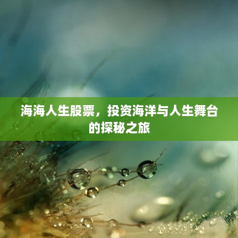 海海人生股票，投資海洋與人生舞臺的探秘之旅