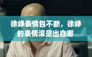 徐崢表情包不斷，徐崢的表情滾是出自哪 