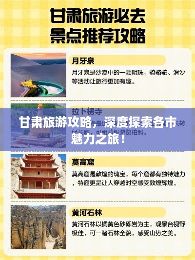 甘肅旅游攻略，深度探索各市魅力之旅！