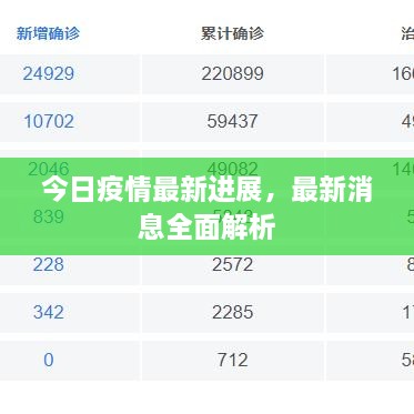 今日疫情最新進(jìn)展，最新消息全面解析