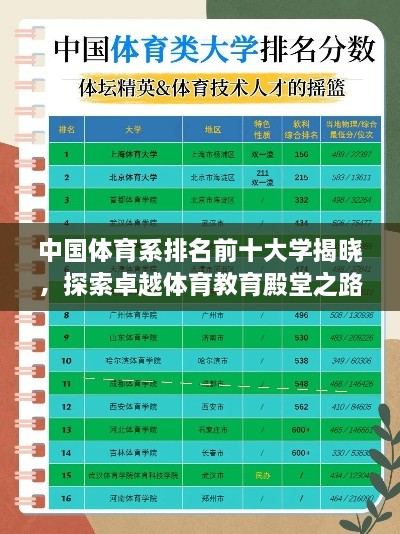 中國(guó)體育系排名前十大學(xué)揭曉，探索卓越體育教育殿堂之路