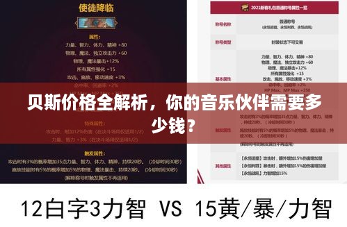 貝斯價格全解析，你的音樂伙伴需要多少錢？