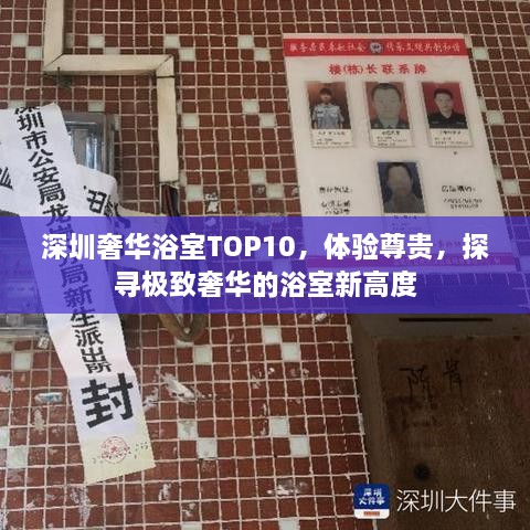 深圳奢華浴室TOP10，體驗尊貴，探尋極致奢華的浴室新高度