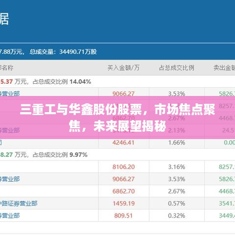 三重工與華鑫股份股票，市場(chǎng)焦點(diǎn)聚焦，未來(lái)展望揭秘