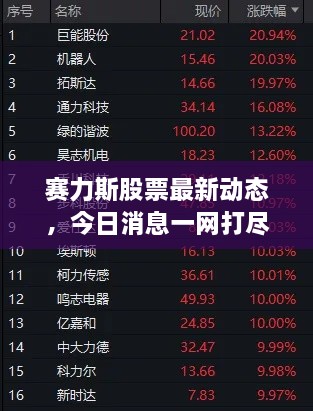 賽力斯股票最新動(dòng)態(tài)，今日消息一網(wǎng)打盡！