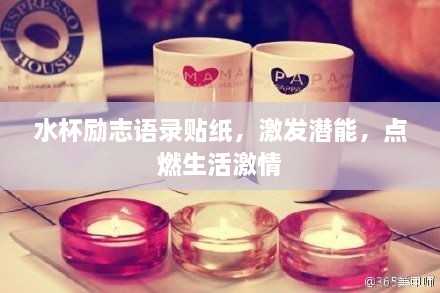 水杯勵志語錄貼紙，激發(fā)潛能，點燃生活激情