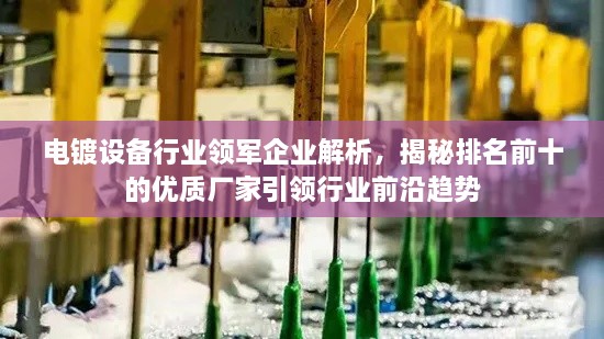 電鍍?cè)O(shè)備行業(yè)領(lǐng)軍企業(yè)解析，揭秘排名前十的優(yōu)質(zhì)廠家引領(lǐng)行業(yè)前沿趨勢(shì)