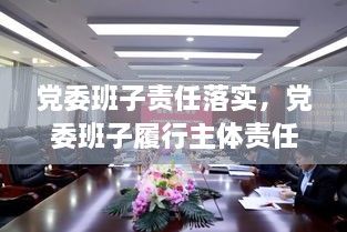 黨委班子責任落實，黨委班子履行主體責任的建議 