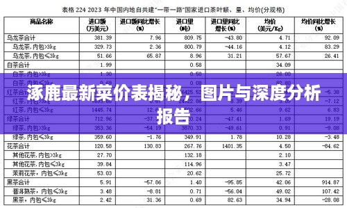 涿鹿最新菜價表揭秘，圖片與深度分析報告