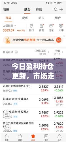 今日盈利持倉更新，市場走勢深度分析與操作策略揭秘