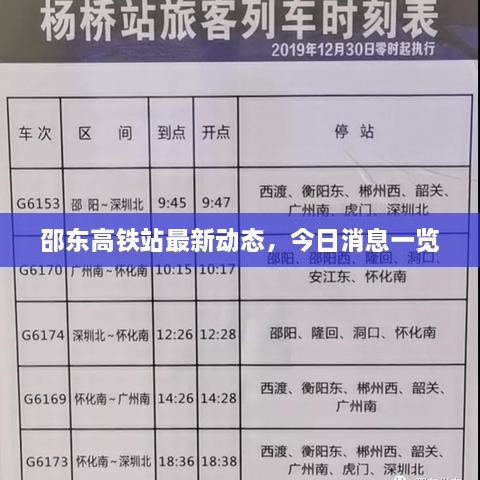 邵東高鐵站最新動態(tài)，今日消息一覽