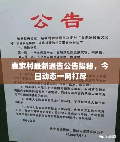 袁家村最新通告公告揭秘，今日動態(tài)一網(wǎng)打盡