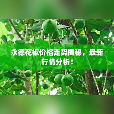 永德花椒價格走勢揭秘，最新行情分析！