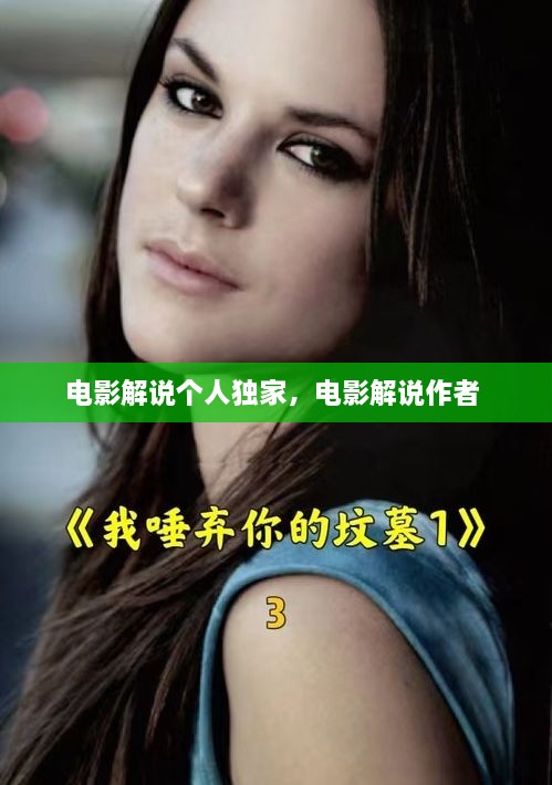 電影解說個人獨家，電影解說作者 