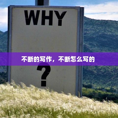 不斷的寫(xiě)作，不斷怎么寫(xiě)的 